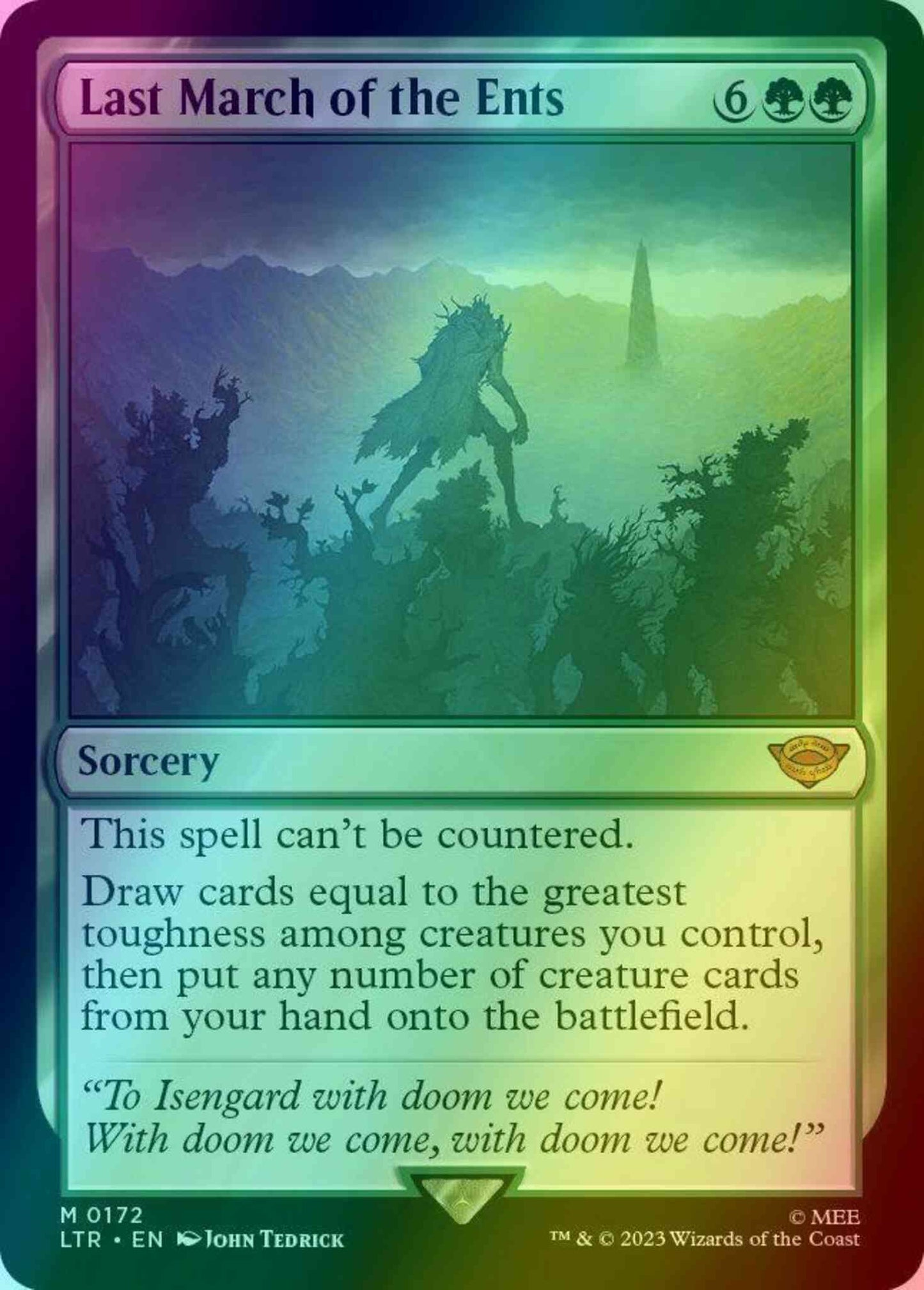Last March of the Ents [172] [The Lord of the Rings: Tales of Middle-earth] [Foil]