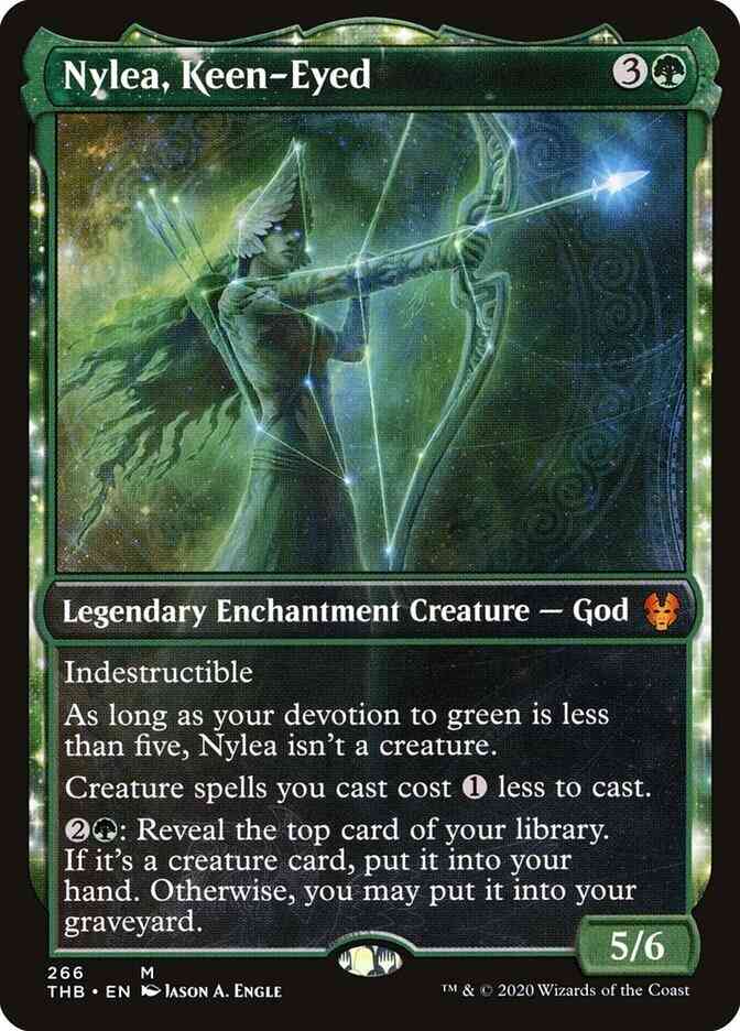 Nylea, Keen-Eyed [266] [Alternate Art] [Theros Beyond Death] [Non-Foil]