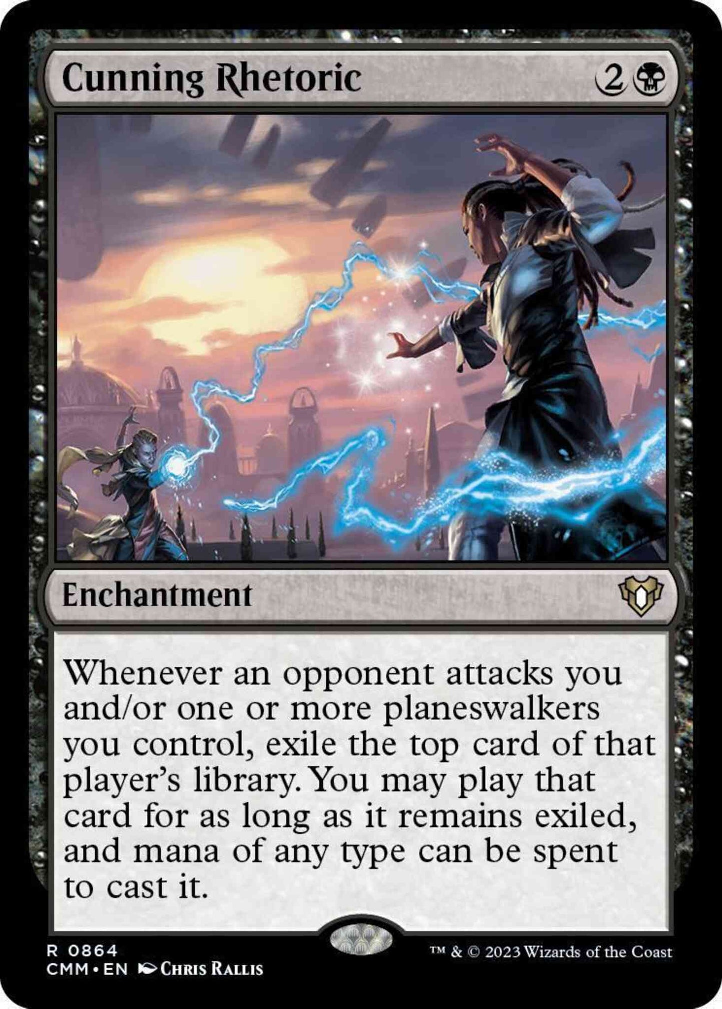 Cunning Rhetoric [864] [Commander Masters] [Non-Foil]