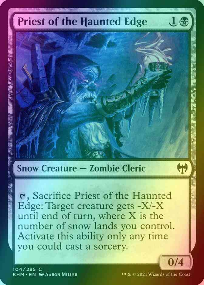 Priest of the Haunted Edge [104] [Kaldheim] [Foil]