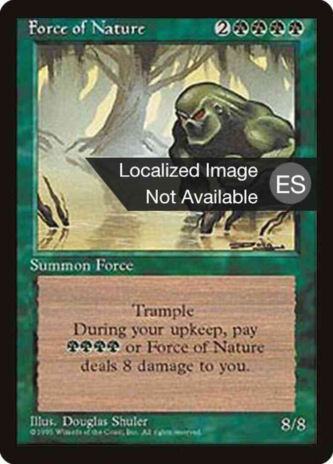 Force of Nature - Japanese [245] [Fourth Edition Black Border: Japanese] [Non-Foil]
