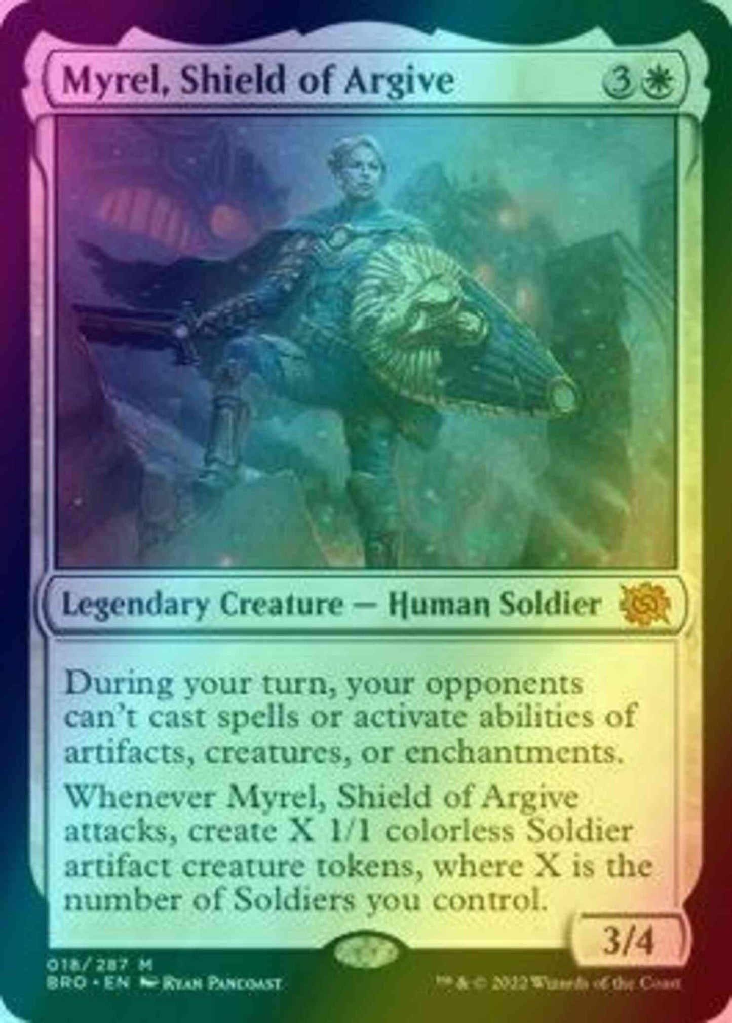Myrel, Shield of Argive [18] [The Brothers' War] [Foil]