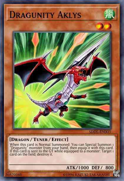 Dragunity Aklys - SDDL-EN003 - Super Rare - Unlimited