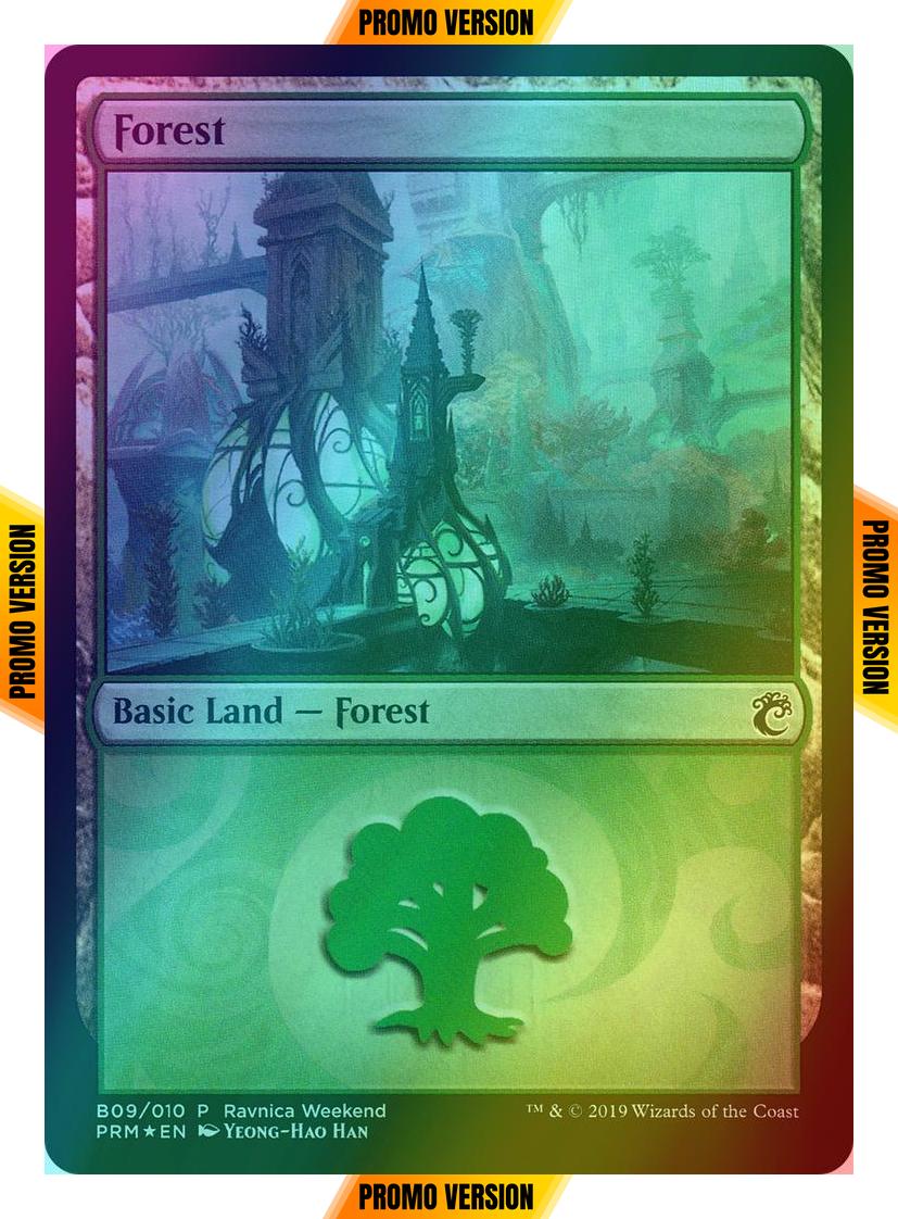 Forest [B9] [2019] [B09] [Simic] [RNA Ravnica Weekend] [Foil]