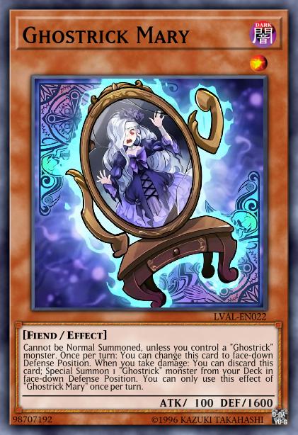 Ghostrick Mary - LVAL-EN022 - Super Rare - 1st Edition