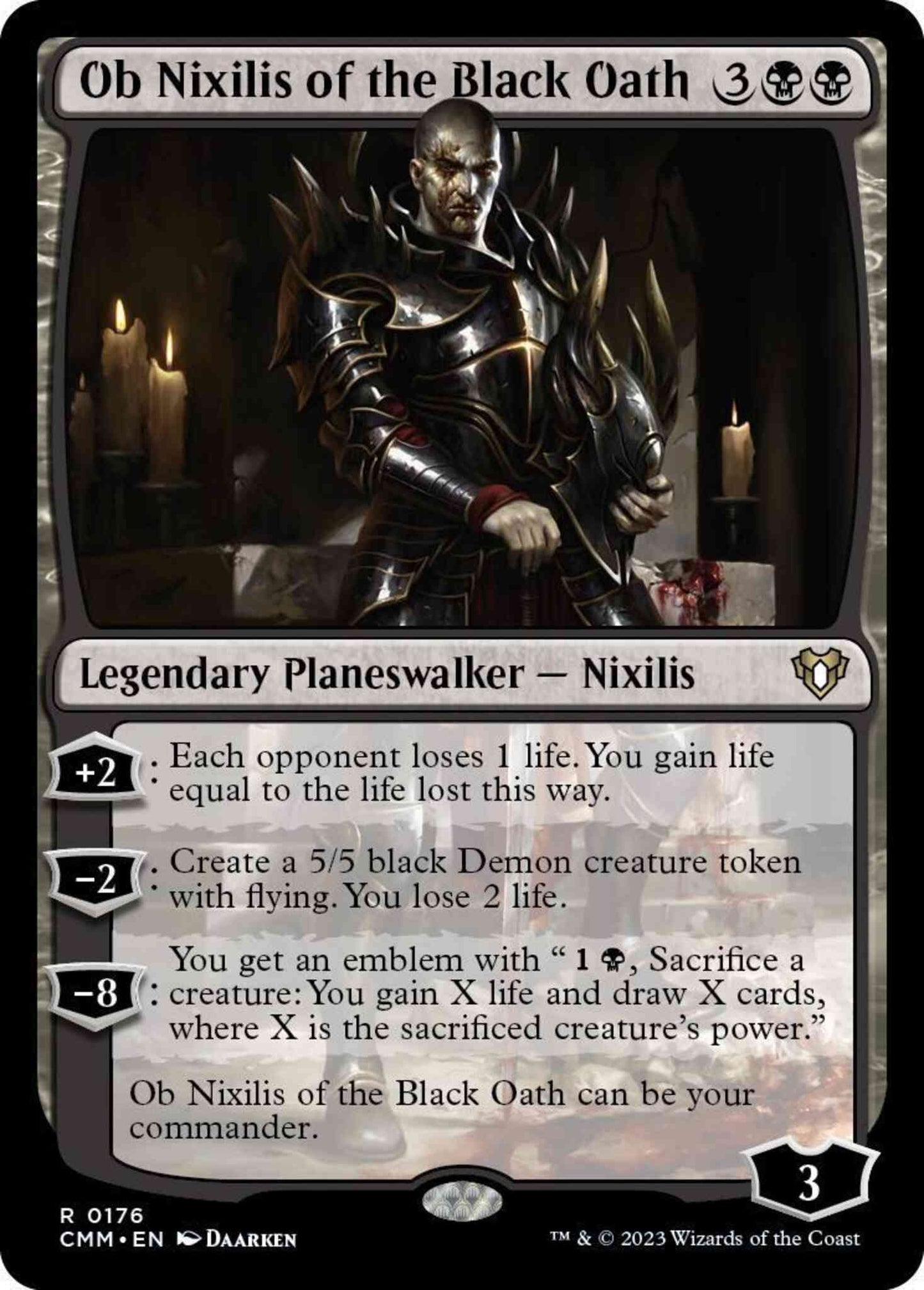 Ob Nixilis of the Black Oath [176] [Commander Masters] [Non-Foil]