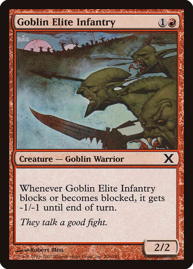 Goblin Elite Infantry [206] [Tenth Edition] [Non-Foil]