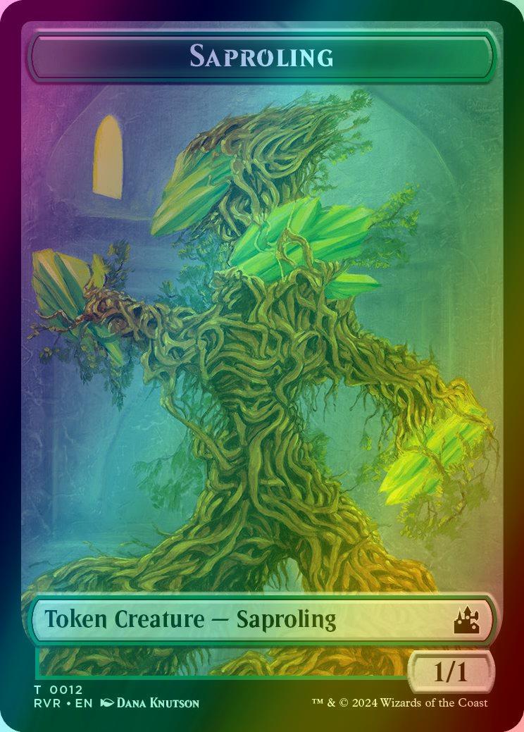 Domri Rade Emblem (20) // Saproling Token (12) [Ravnica Remastered: Tokens] [Foil]