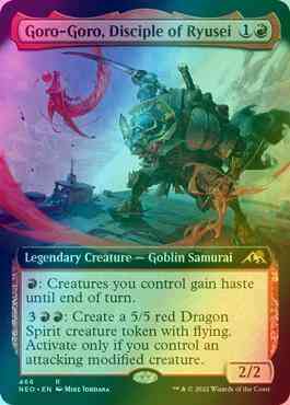 Goro-Goro, Disciple of Ryusei [466] [Extended Art] [Kamigawa: Neon Dynasty] [Foil]