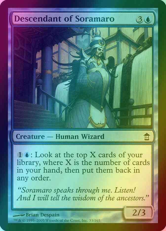 Descendant of Soramaro [33] [Saviors of Kamigawa] [Foil]