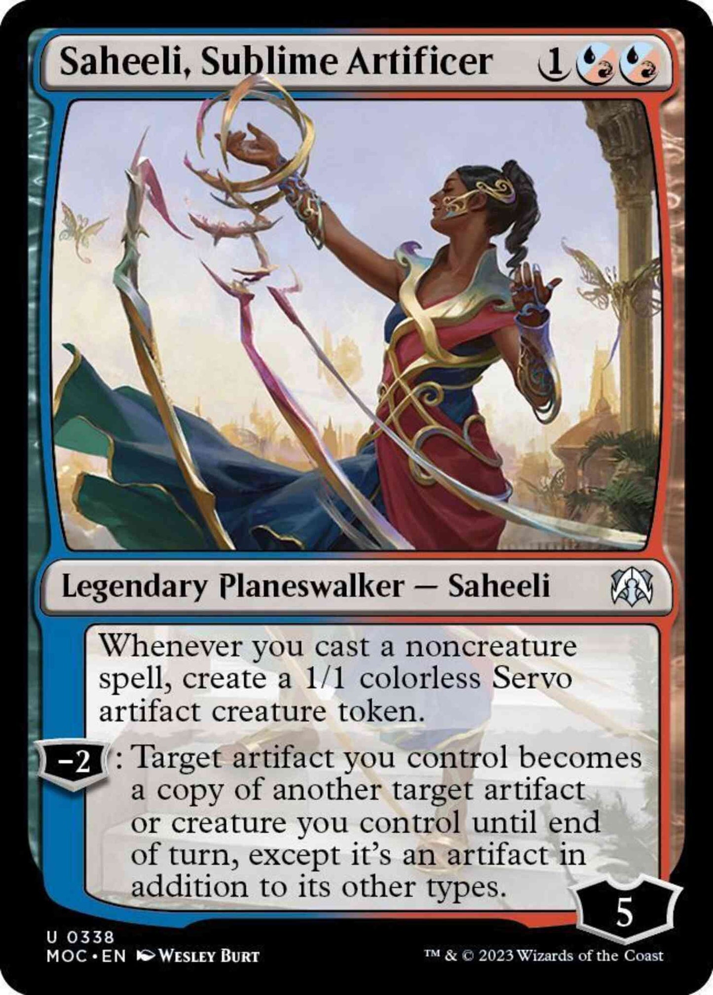 Saheeli, Sublime Artificer [338] [March of the Machine: Commander] [Non-Foil]