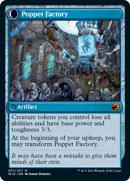 Poppet Stitcher // Poppet Factory [71] [Innistrad: Midnight Hunt] [Non-Foil]
