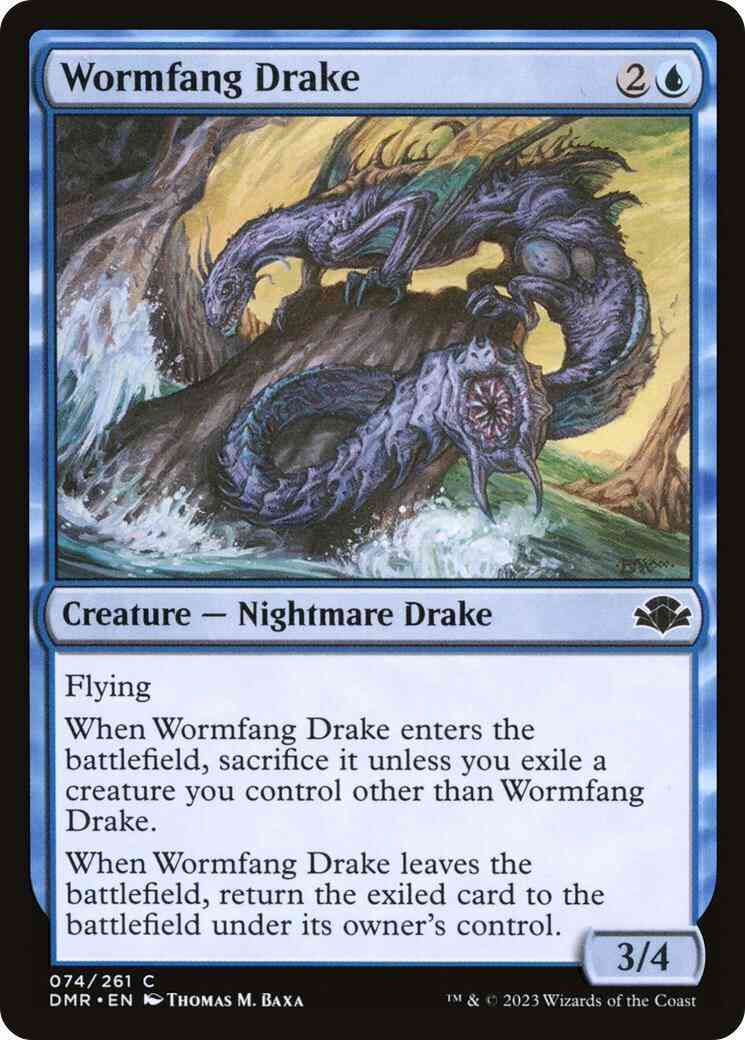 Wormfang Drake [74] [Dominaria Remastered] [Non-Foil]