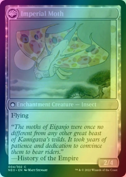 Befriending the Moths // Imperial Moth [4] [Kamigawa: Neon Dynasty] [Foil]