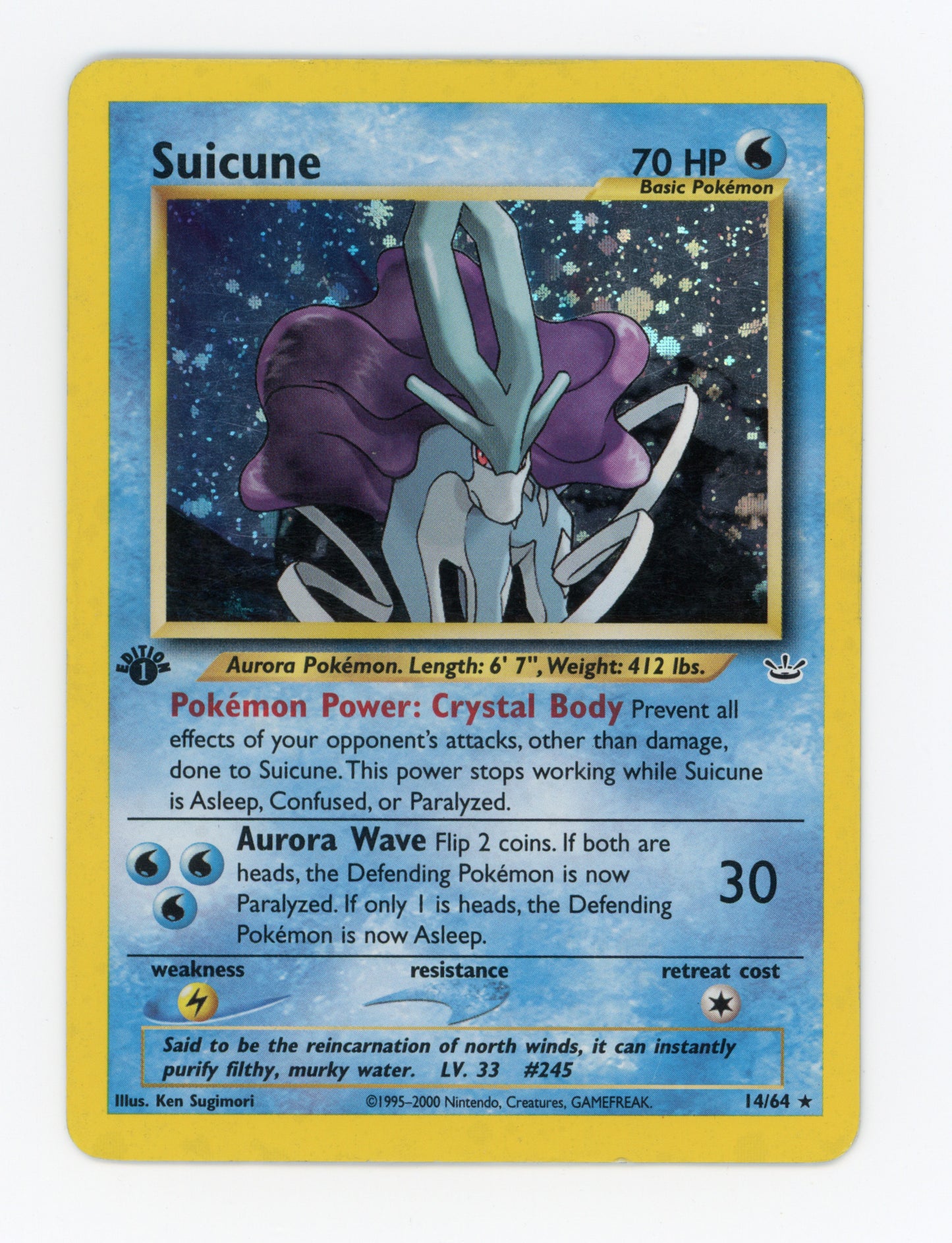 Suicune — Rare|1st Edition|Holo — ID 18985