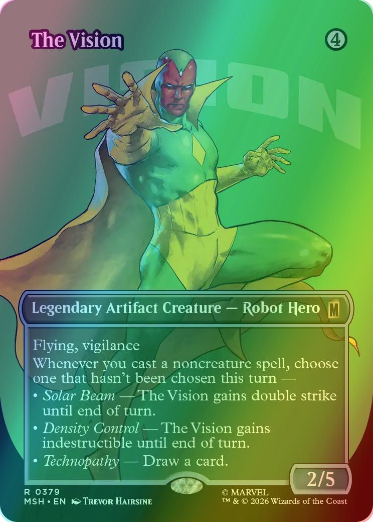The Vision [379] [Borderless] [Logo] [Marvel Super Heroes] [Foil]