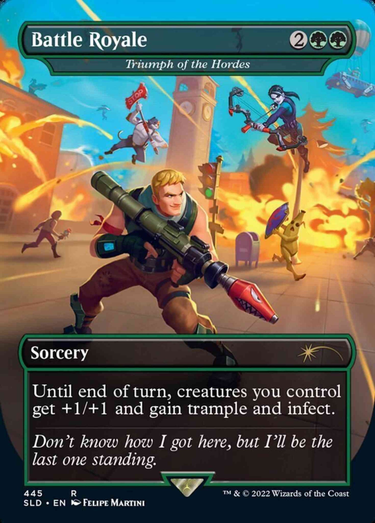 Battle Royale - Triumph of the Hordes [0445] [Borderless] [Fortnite] [Secret Lair Drop] [Non-Foil]