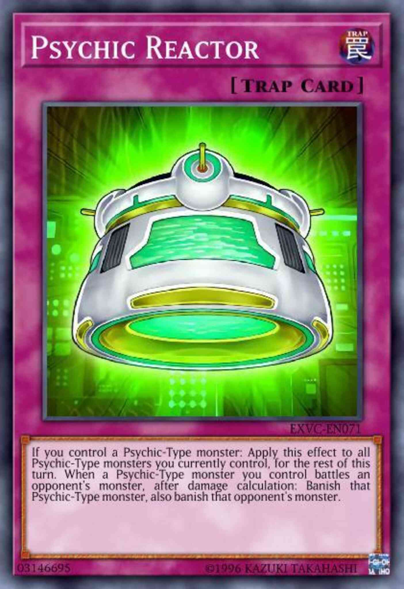Psychic Reactor - BP03-EN222 - Shatterfoil Rare - 1st Edition