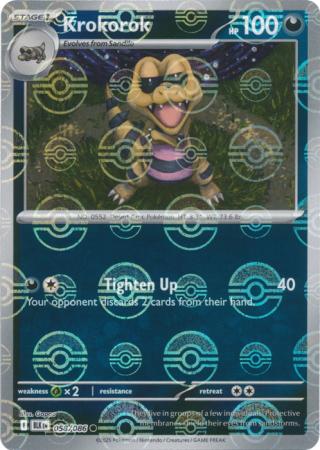 Krokorok - Poké Ball Pattern - 058/086 - Common [sv105b-058] [Reverse Holo]