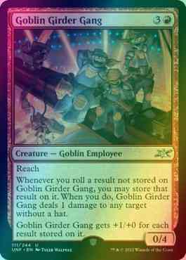 Goblin Girder Gang [111] [Unfinity] [Foil]