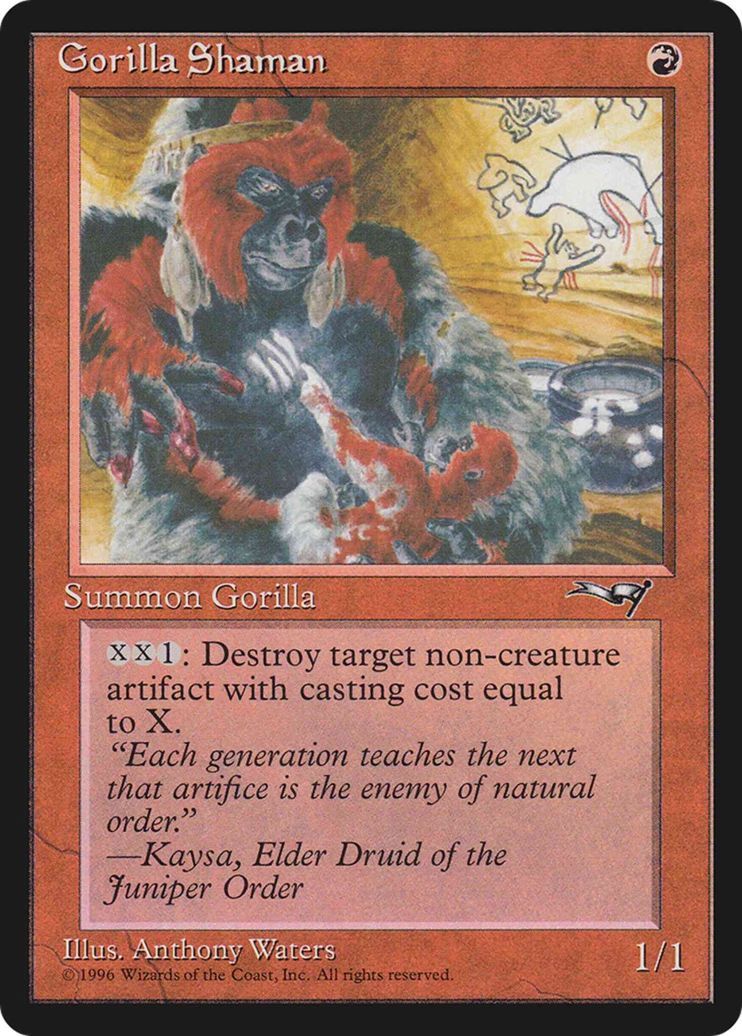 Gorilla Shaman [Cave Paintings] [72b] [Alliances] [Non-Foil]
