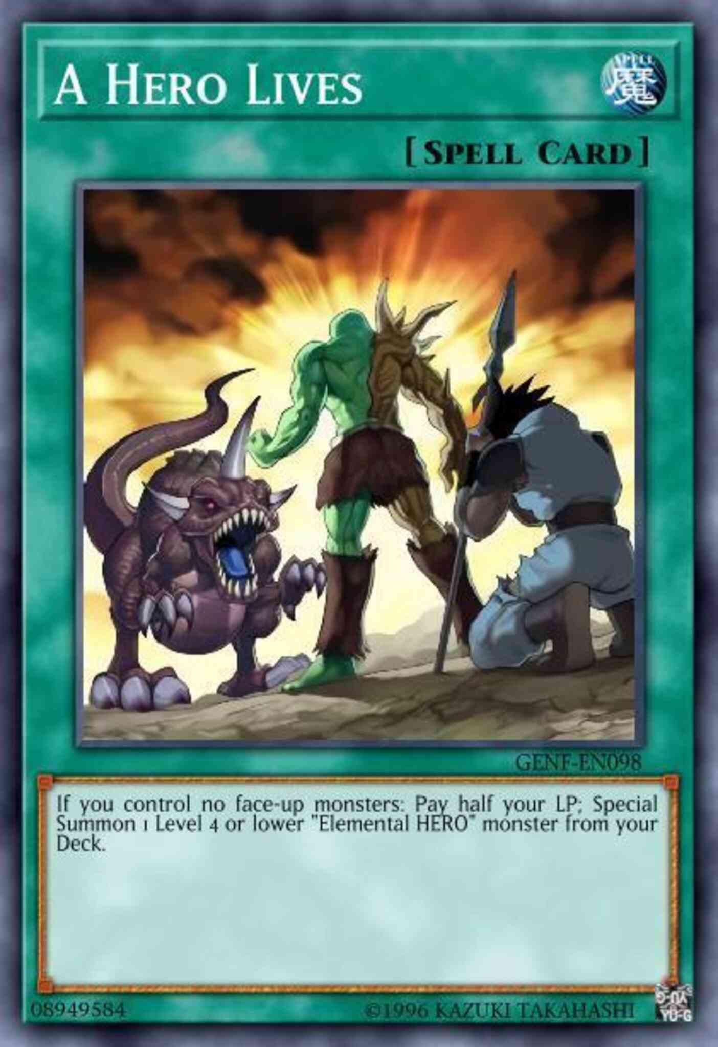A Hero Lives - GENF-EN098 - Ultra Rare - 1st Edition