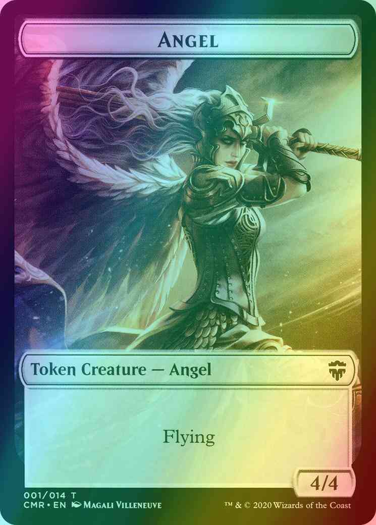 Angel Token (01) // Horror Token (10) [Commander Legends Tokens] [Foil]
