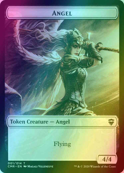 Angel Token (01) // Horror Token (10) [Commander Legends Tokens] [Foil]
