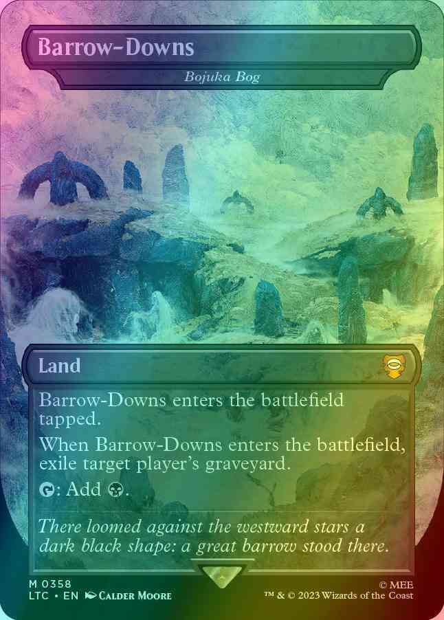 Barrow-Downs - Bojuka Bog [358] [Borderless] [Realms and Relics] [The Lord of the Rings: Tales of Middle-earth: Commander] [Foil]