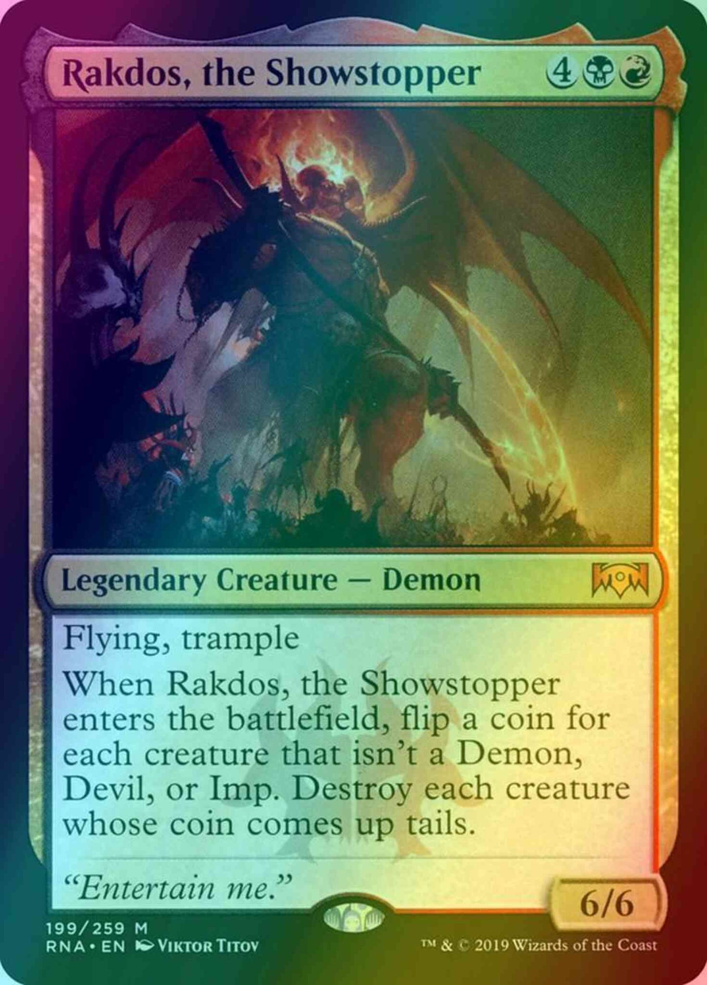 Rakdos, the Showstopper [199] [Ravnica Allegiance] [Foil]