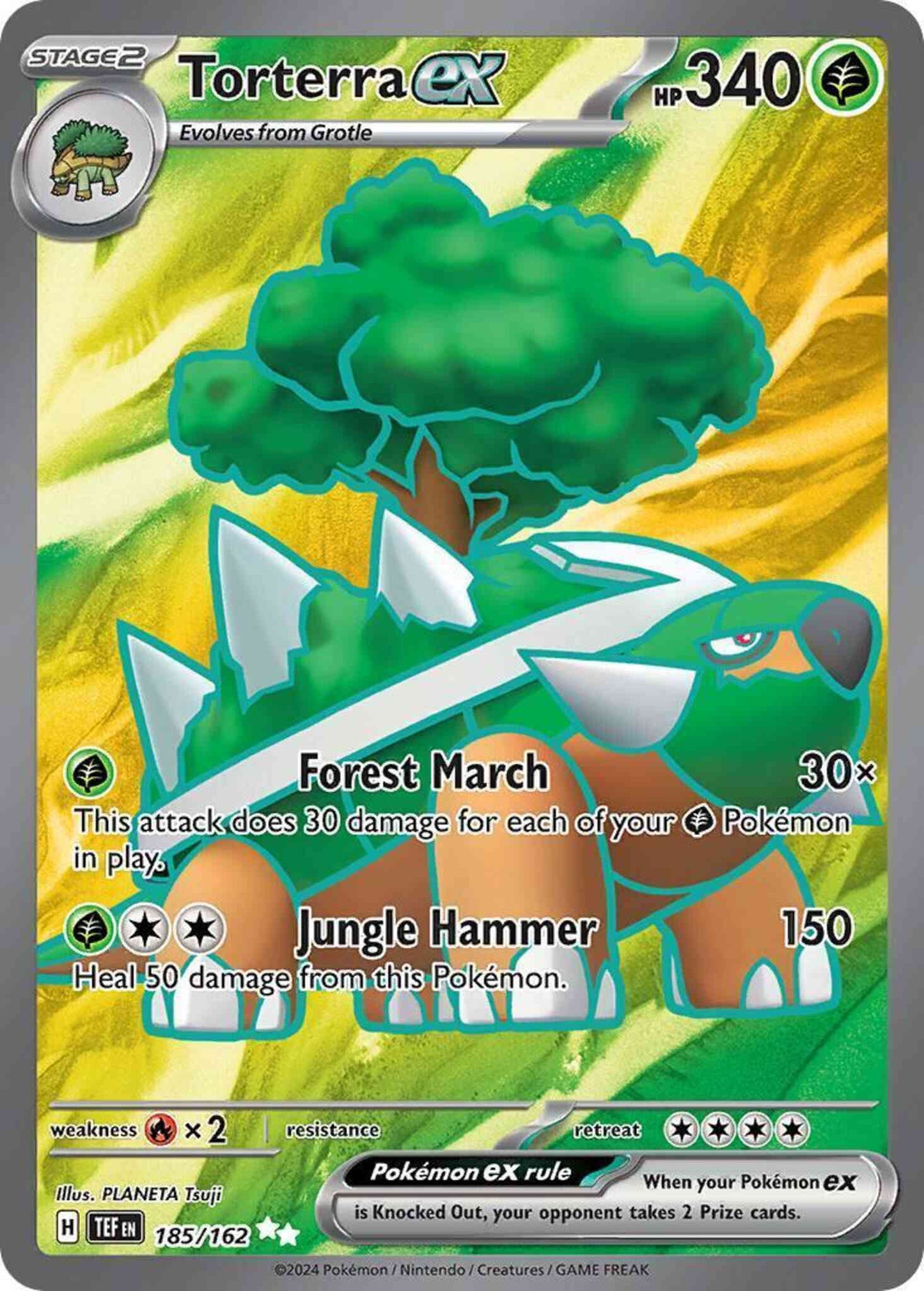 Torterra ex - 185/162 - Ultra Rare [sv05-185] [Ultra]
