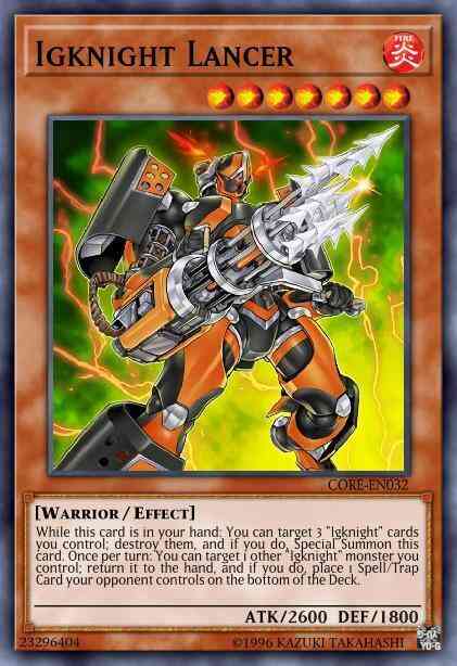 Igknight Lancer - CORE-EN032 - Rare - 1st Edition