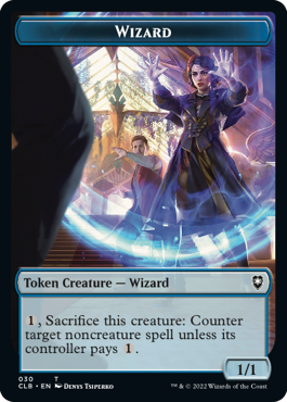 Kor Warrior Token (27) // Wizard Token (30) [Commander Legends: Battle for Baldur's Gate: Tokens] [Non-Foil]