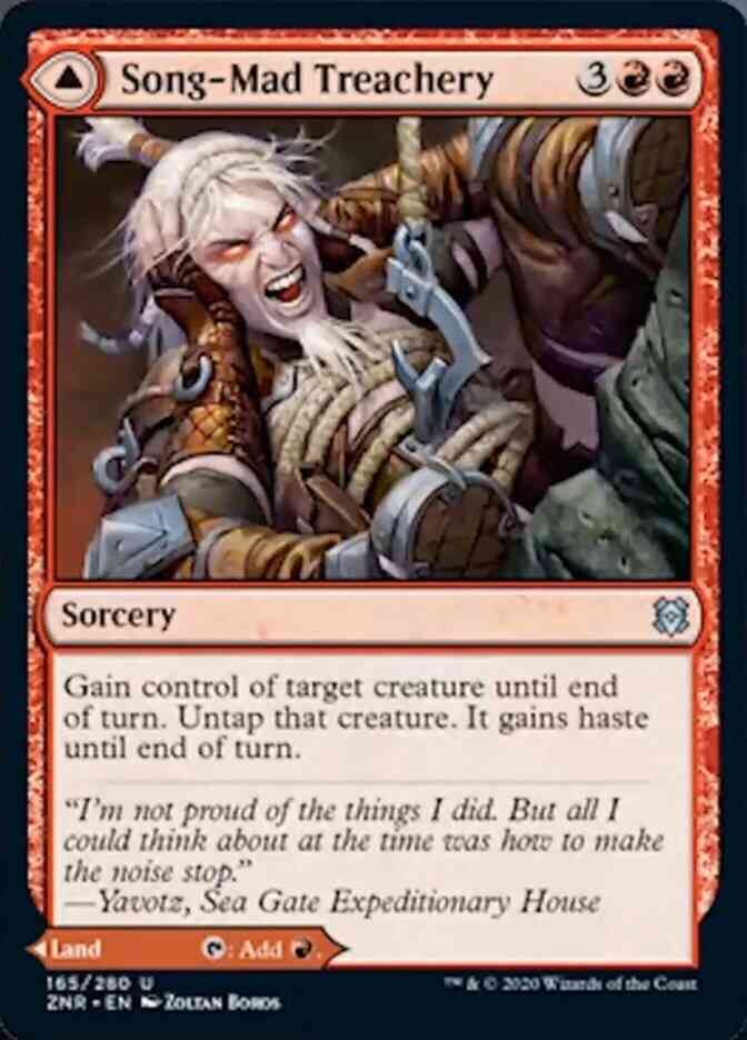 Song-Mad Treachery // Song-Mad Ruins [165] [Zendikar Rising] [Non-Foil]