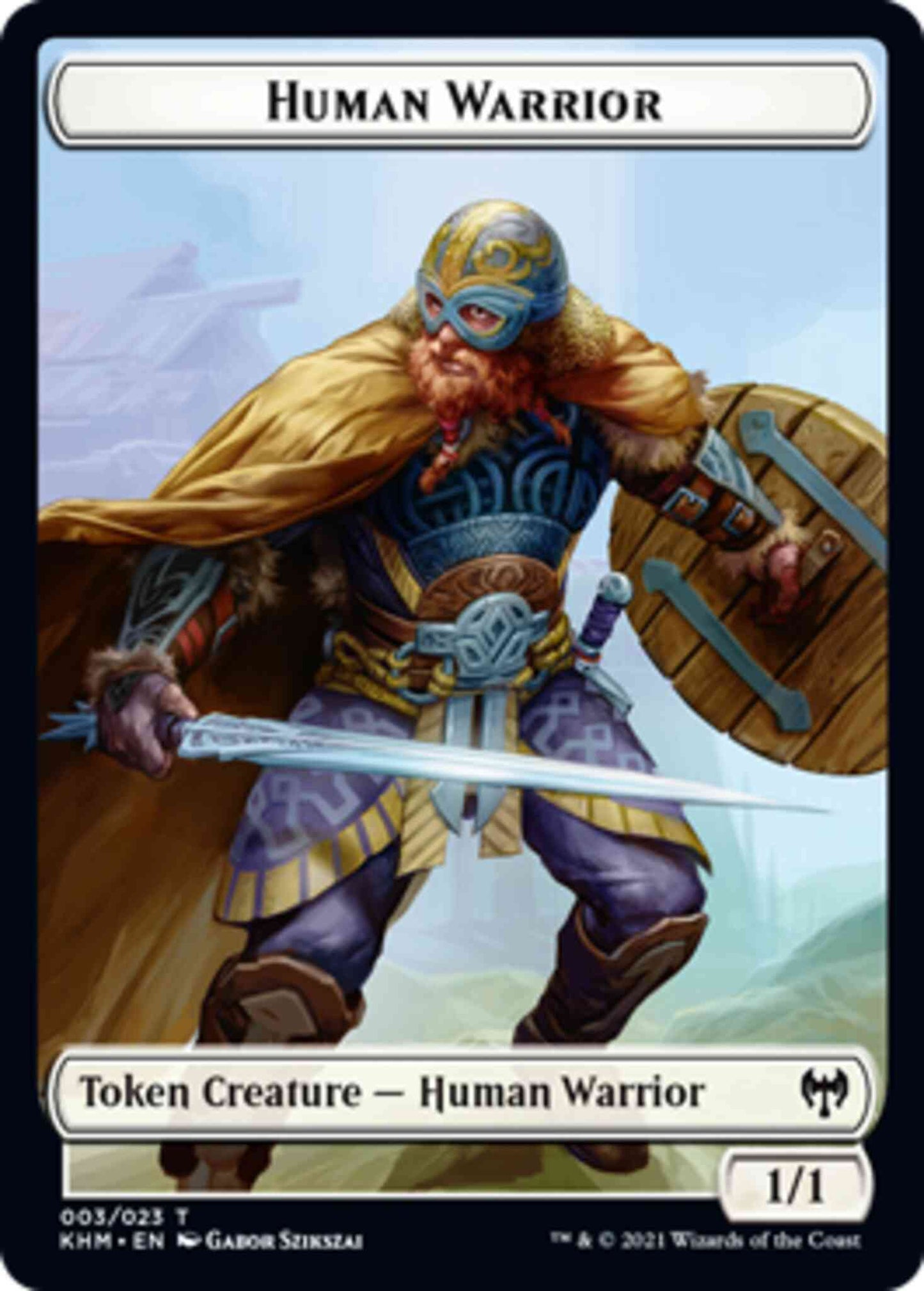Human Warrior Token [03] [Kaldheim Tokens] [Non-Foil]