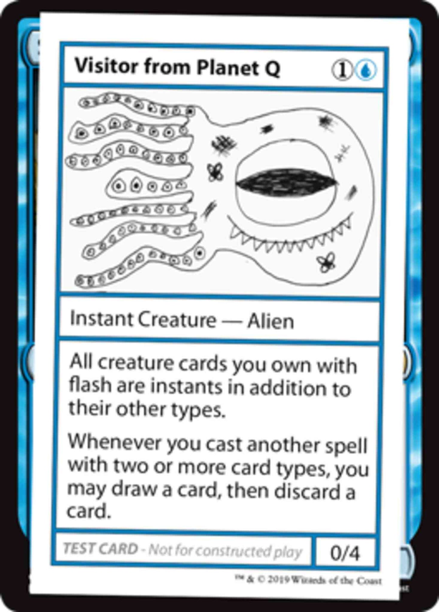 Visitor from Planet Q - No Symbol [33] [Mystery Booster Playtest Cards 2021] [Non-Foil]