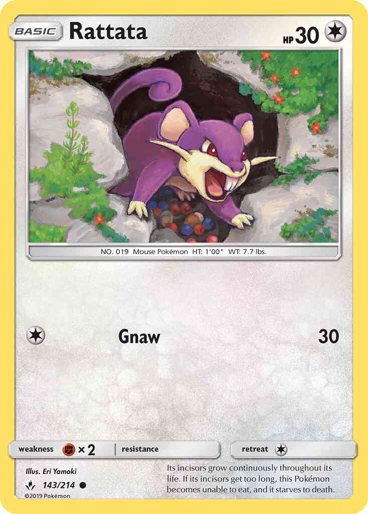 Rattata - 143/214 - Common [sm10-143] [Non-Holo]