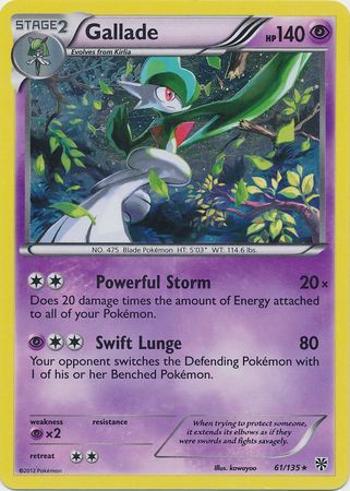 Gallade - Alternate Holo  - 61/135 - Rare Holo [bw8-61] [Holo]