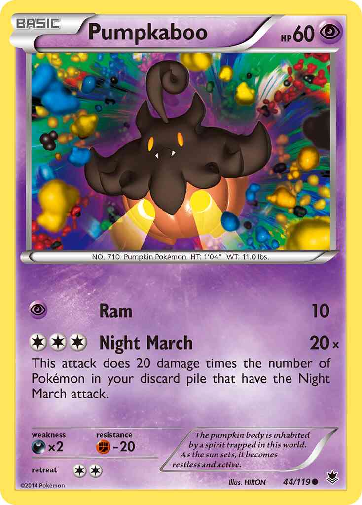 Pumpkaboo - 44/119 - Common [xy4-44] [Reverse Holo]