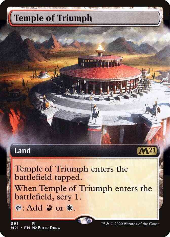 Temple of Triumph [391] [Extended Art] [Core Set 2021] [Non-Foil]