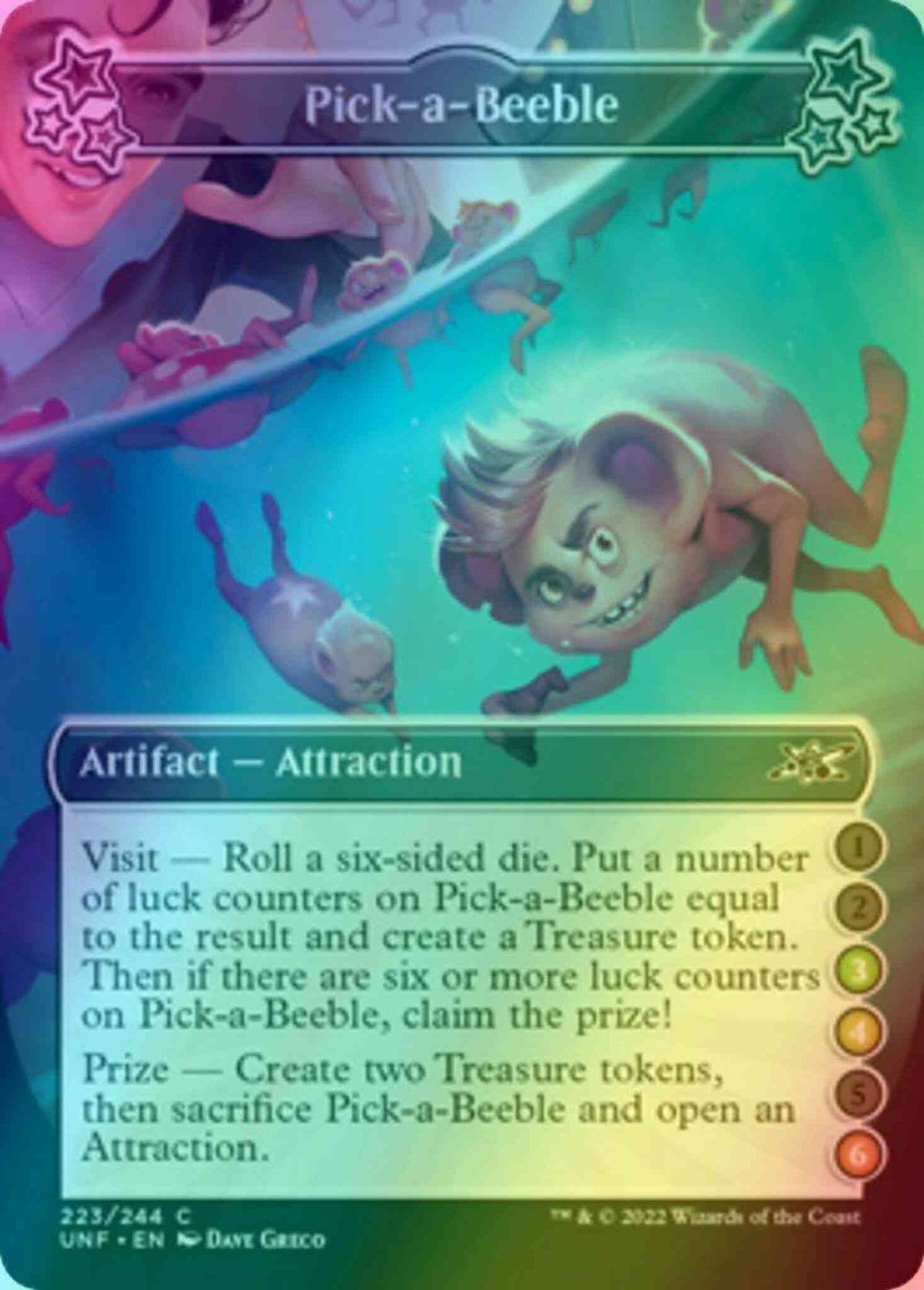 Pick-a-Beeble (3/4/6) [223d] [Borderless] [Unfinity] [Foil]