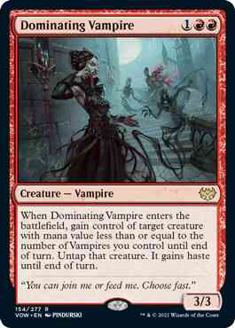 Dominating Vampire [154] [Innistrad: Crimson Vow] [Non-Foil]