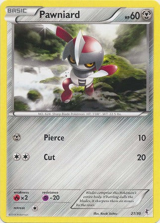 Pawniard - 21/30 - [XY Trainer Kit (Bisharp)] [Non-Holo]