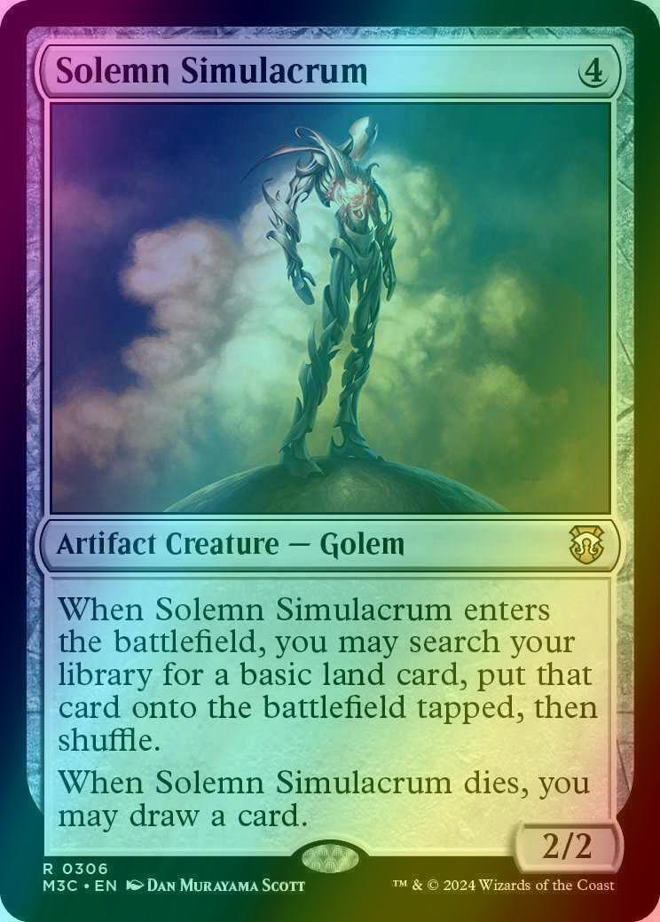 Solemn Simulacrum [306] [Modern Horizons 3: Commander] [Ripple Foil]
