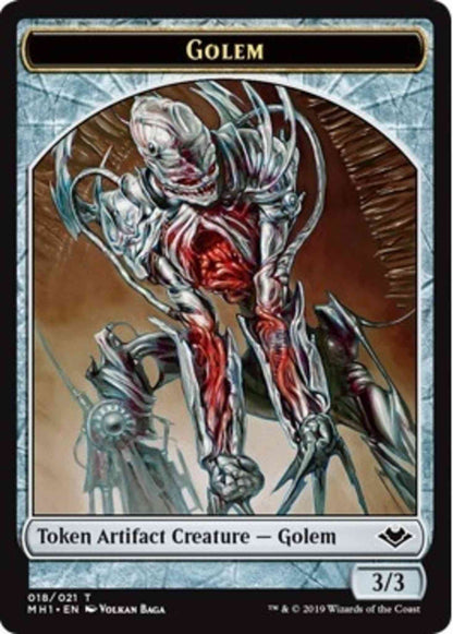 Elemental Token (08) // Golem Token (18) [Modern Horizons Tokens] [Non-Foil]