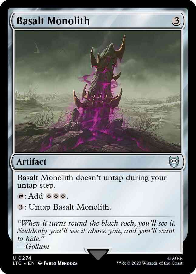 Basalt Monolith [274] [The Lord of the Rings: Tales of Middle-earth: Commander] [Non-Foil]