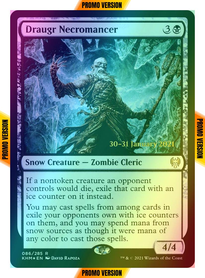 Draugr Necromancer [Prerelease] [86s] [Kaldheim Promos] [Foil]