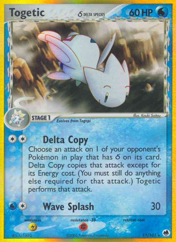 Togetic δ - 11/101 - Rare Holo [ex15-11] [Reverse Holo]