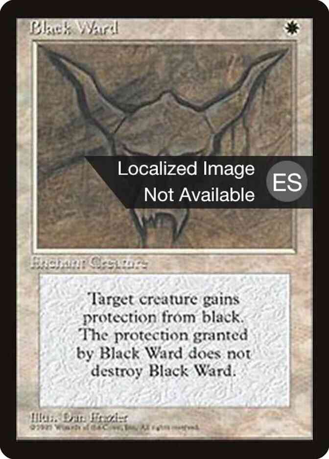 Black Ward - Portuguese [8] [Fourth Edition Black Border: Portuguese] [Non-Foil]