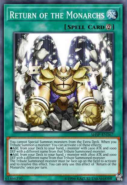 Return of the Monarchs - SHSP-EN067 - Ultra Rare - 1st Edition